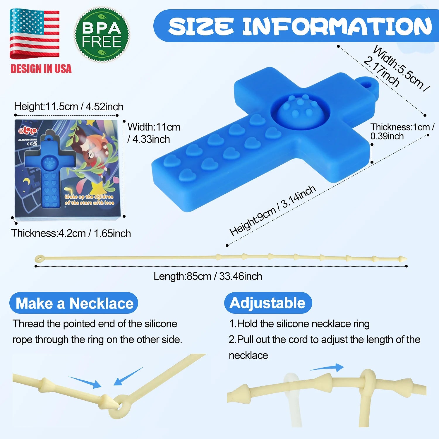 6Pack Cross-Shaped Teethers For Babies