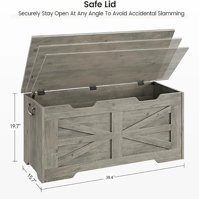 Kids Wood Large Toy Box Storage