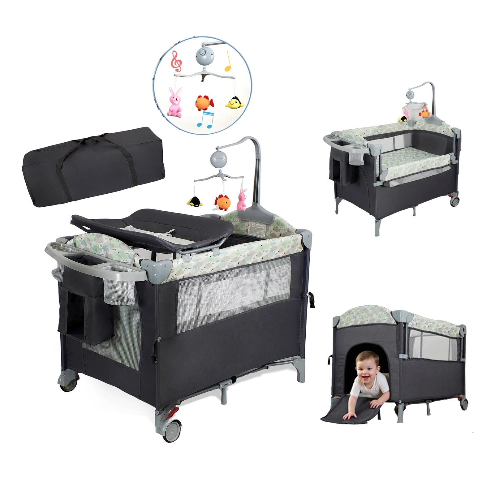 Pack n Play Bassinet Changing Table