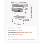 Baby Changing Table Foldable Diaper Change Station