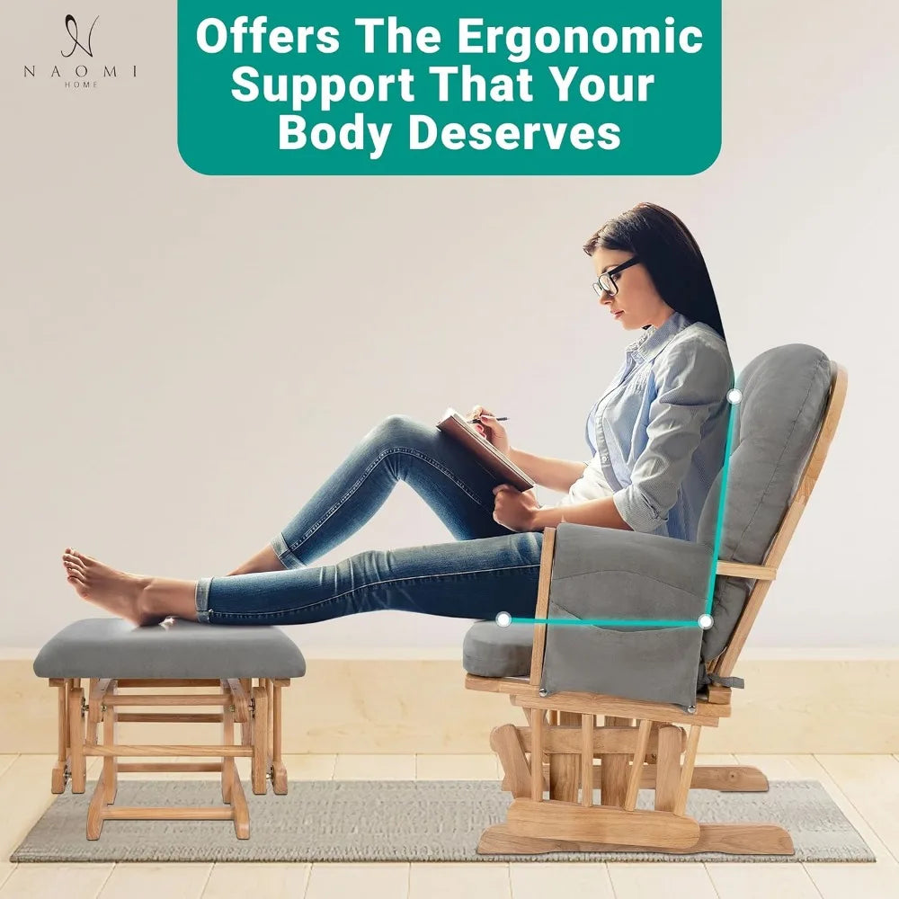 Brisbane Nursery Glider Ottoman Sets