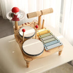 Children's Wooden Percussion Instrument And Xylophone