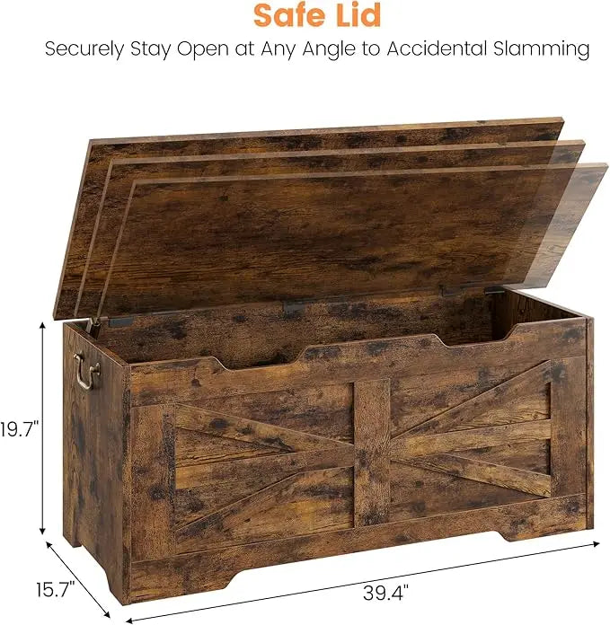 Kids Wood Large Toy Box Storage