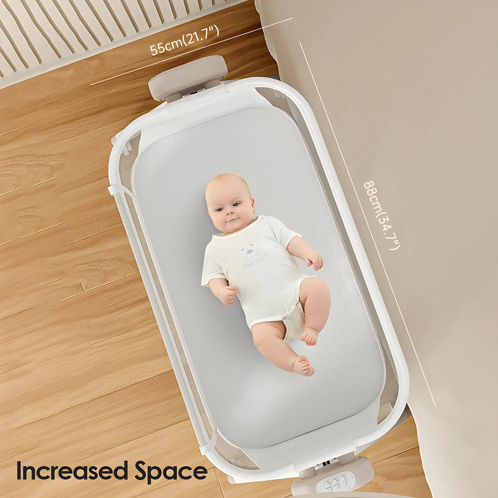 Automatic Rocking Bassinet Baby Cradle with Music And Lights