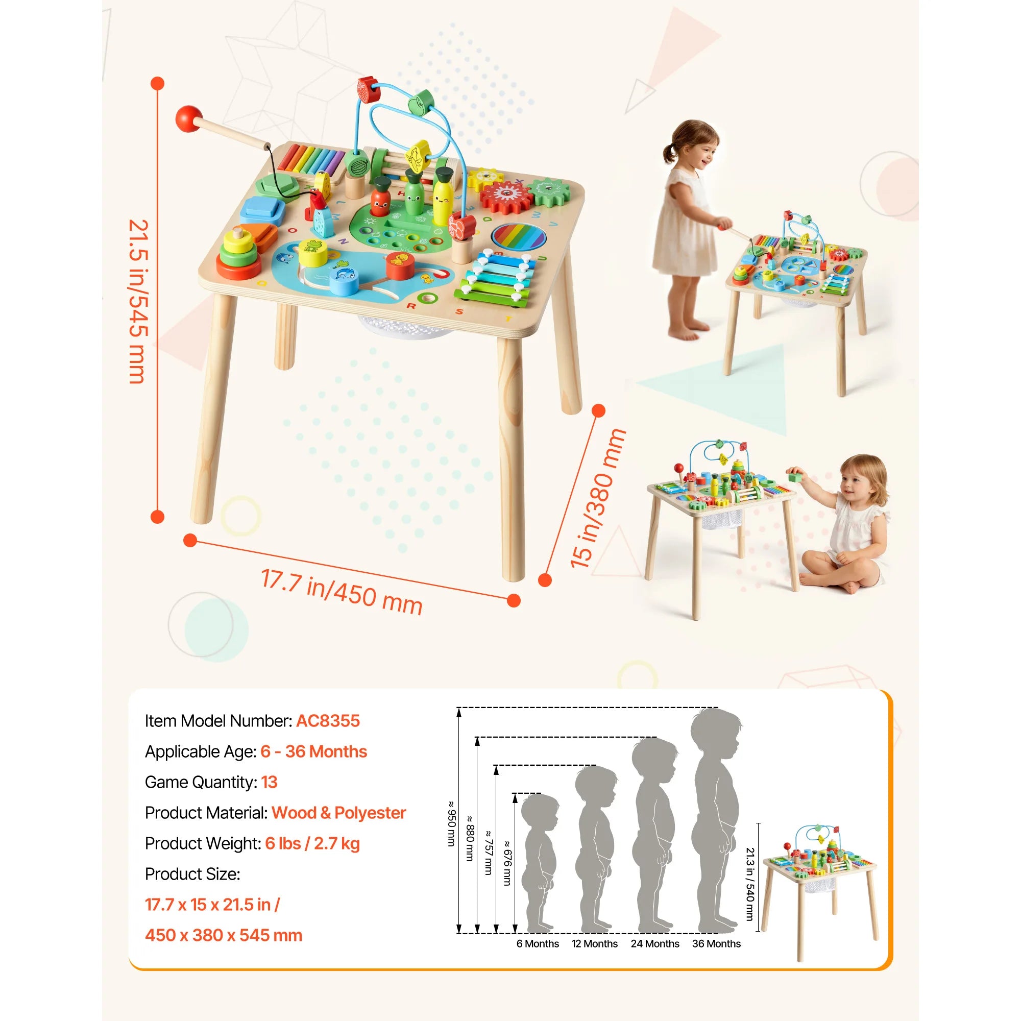 Montessori Activity Table for Toddler