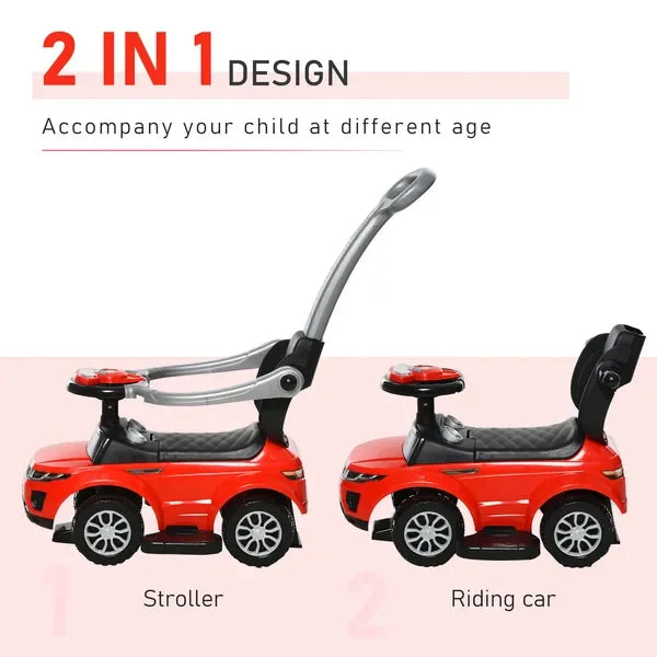 Kids 3 in1 Push Car Ride-On Stroller