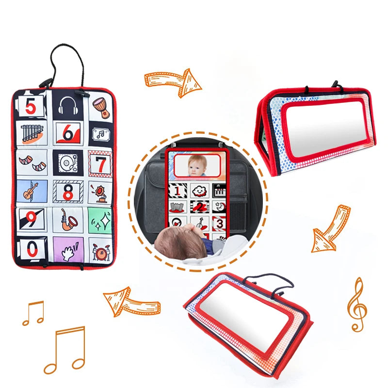 Baby Development, High-Contrast Sensory Crawling Activity Toy