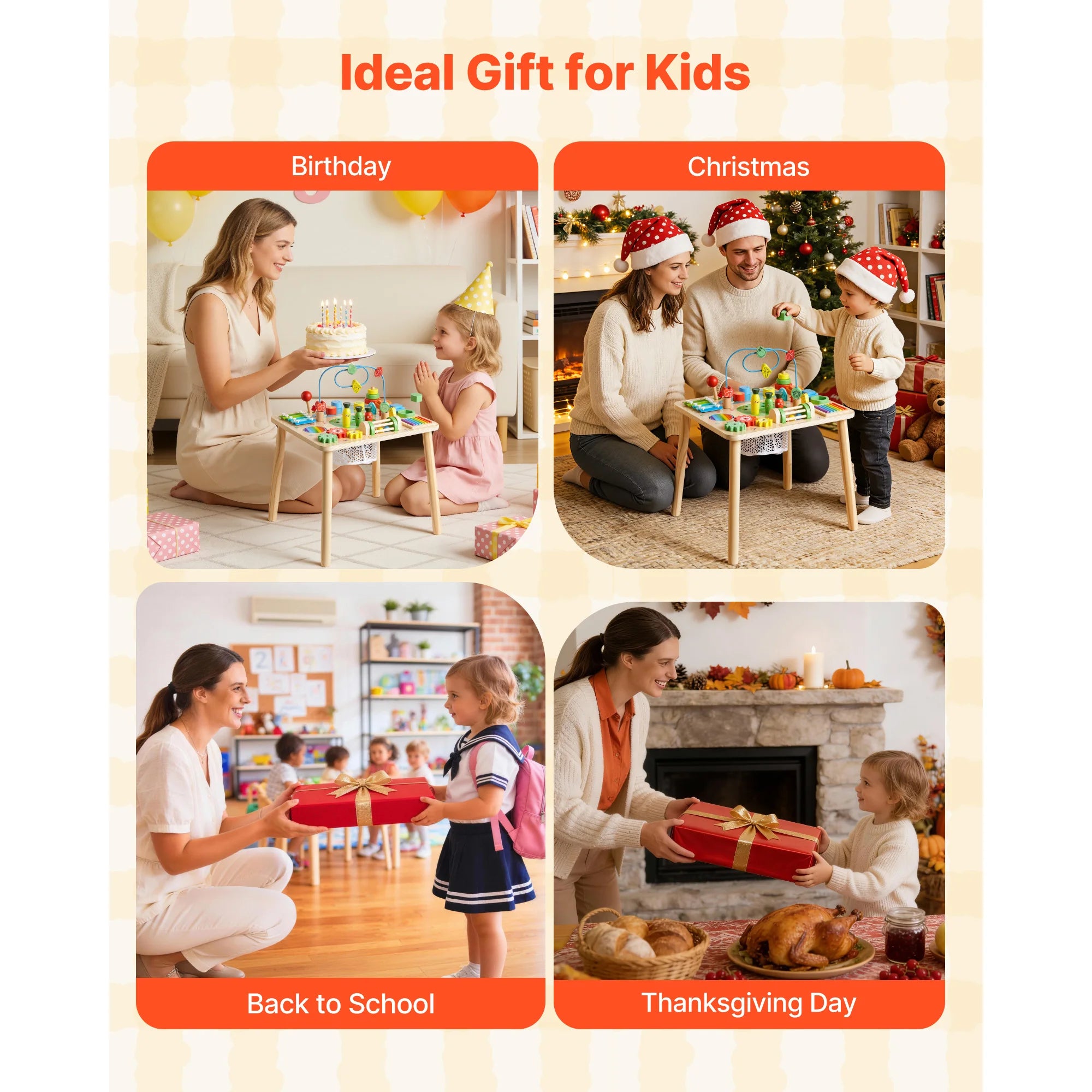 Montessori Activity Table for Toddler
