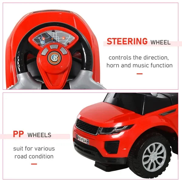 Kids 3 in1 Push Car Ride-On Stroller