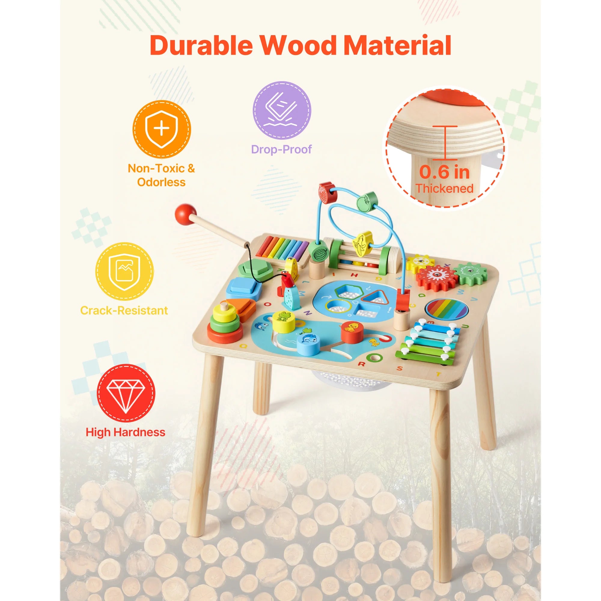 Montessori Activity Table for Toddler