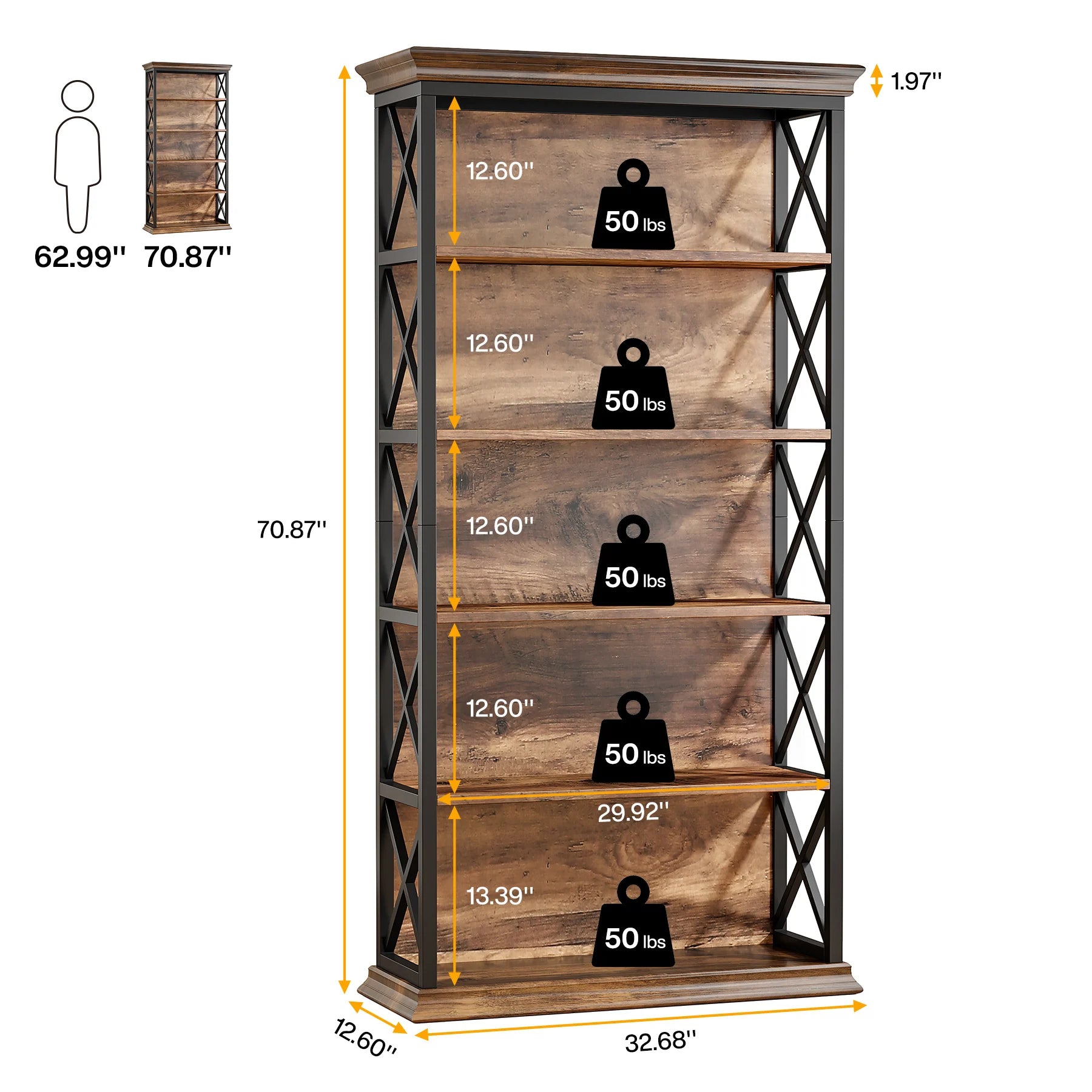 Industrial Bookshelves And Bookcases, Floor Standing