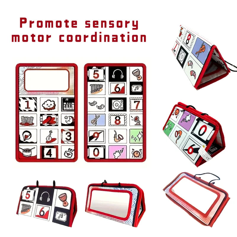 Baby Development, High-Contrast Sensory Crawling Activity Toy