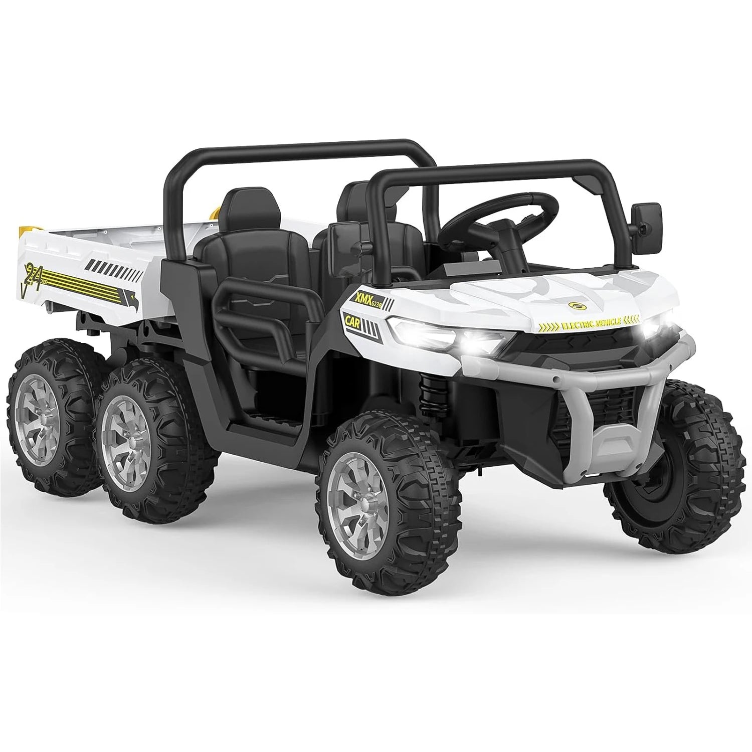 24V 2 Seater 6 Wheel Ride On Dump Truck