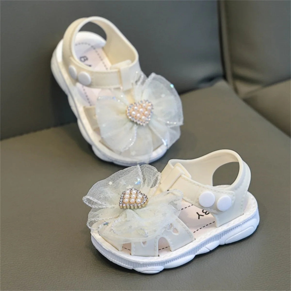 Toddler Girl Sparkle Glitter Bowknot Sandals