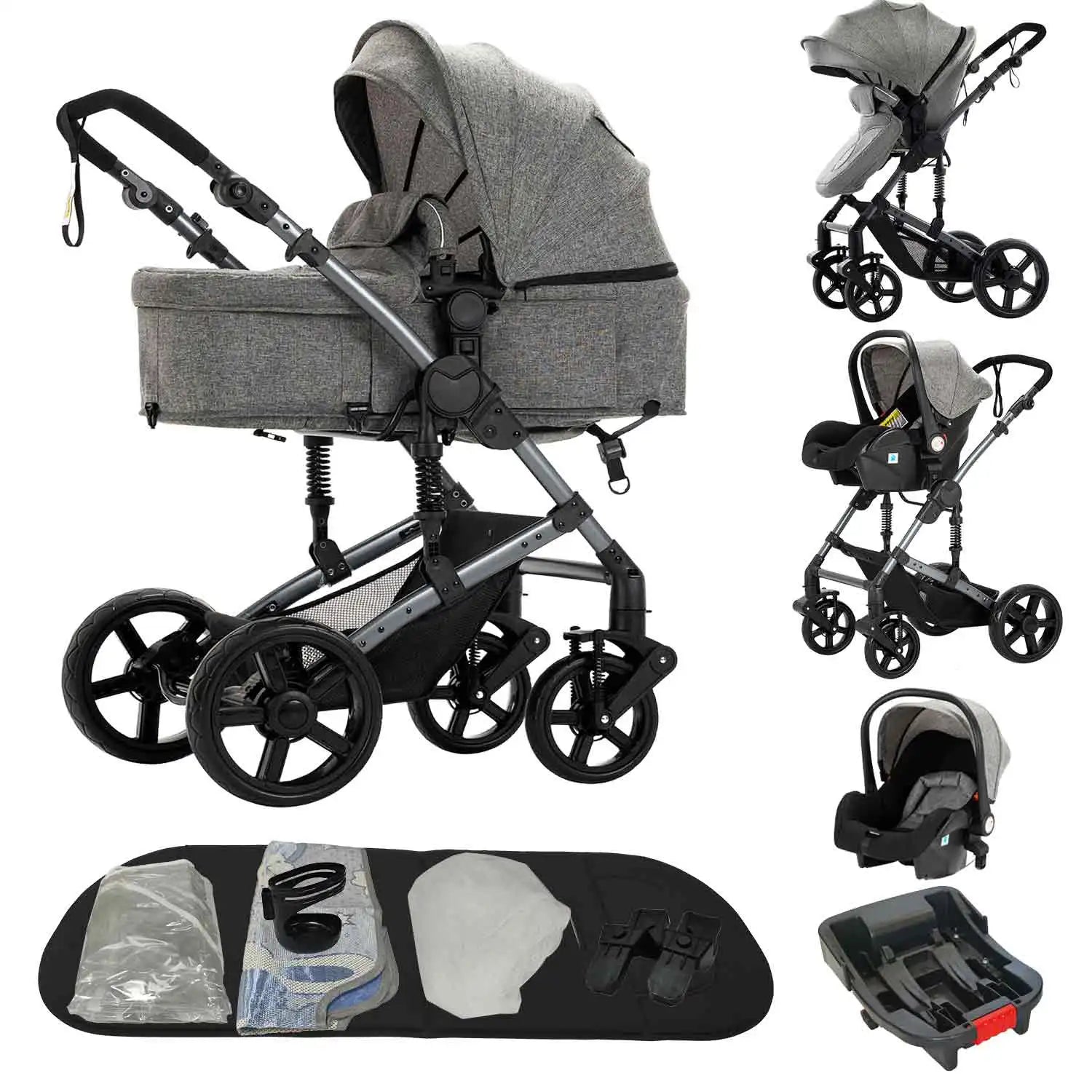 3 in 1 Baby Stroller with Car Seat