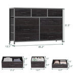 Dresser With Drawers TV Stand Entertainment Center