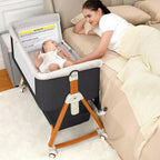 Bassinet Bedside Sleeper with Wheels