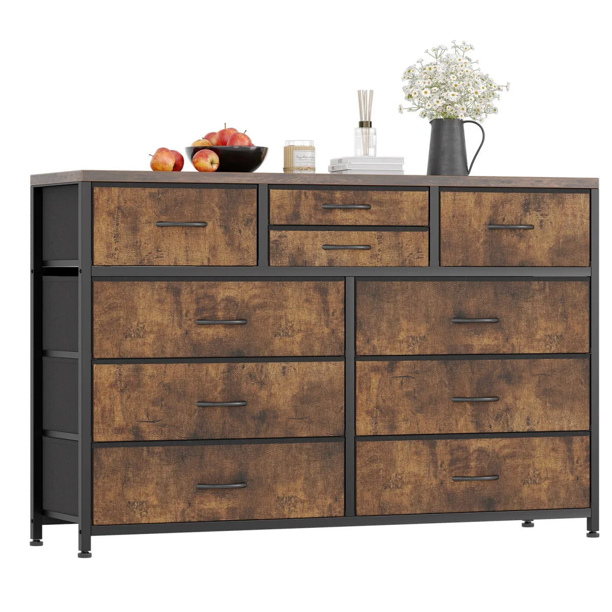 Dresser With Drawers TV Stand Entertainment Center