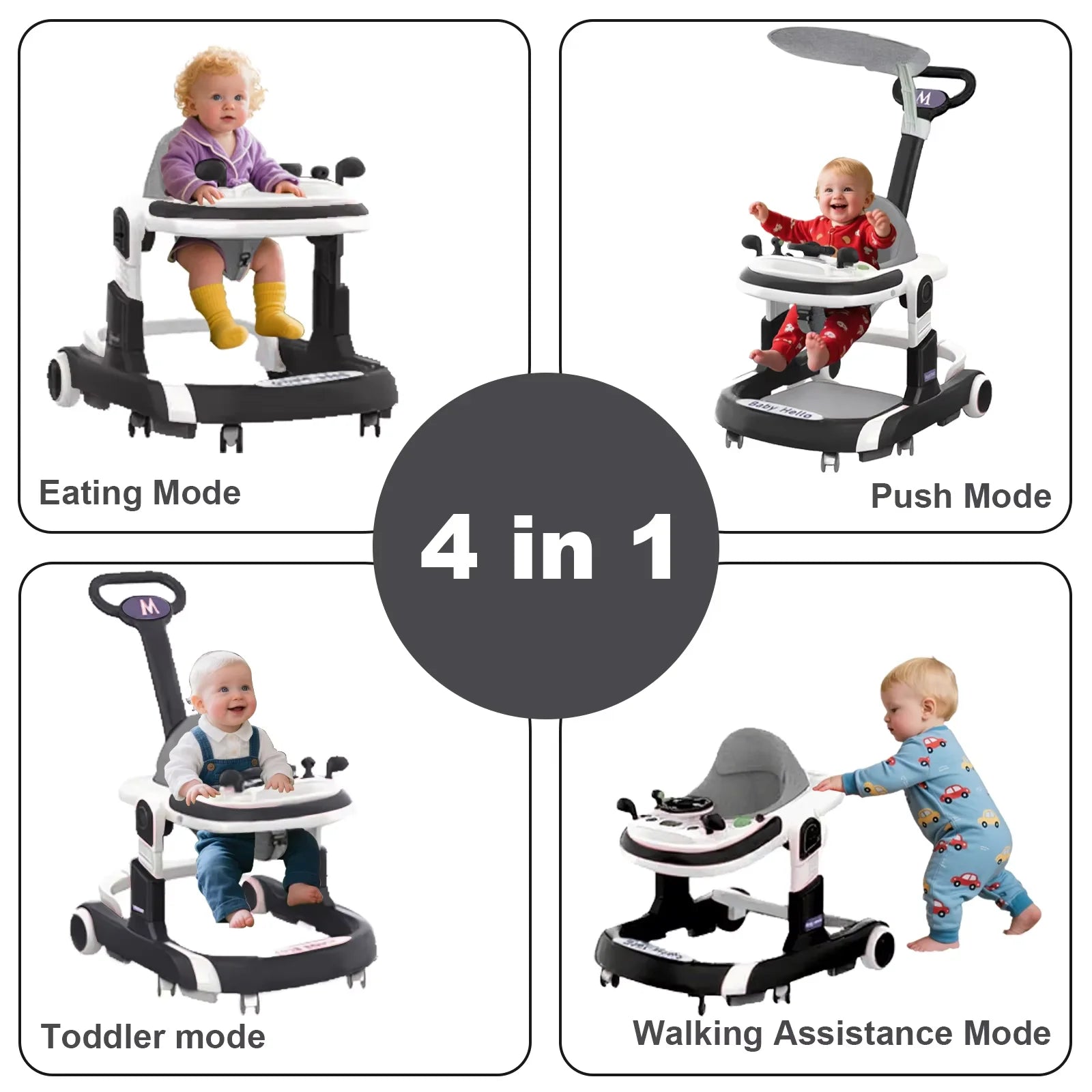 Multifunctional Baby Walker with Music And Lights