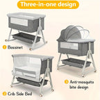 Bassinet Bedside Sleeper with Wheels
