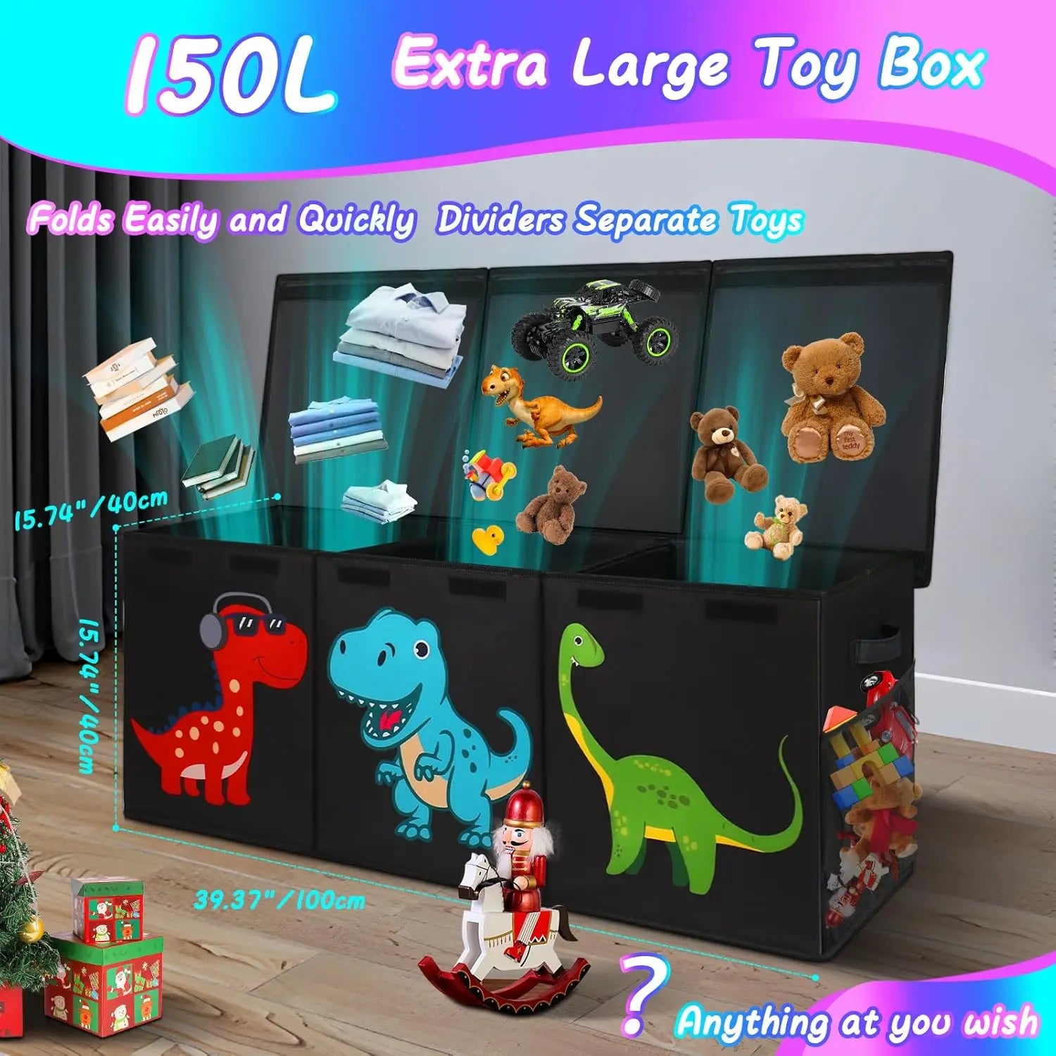 Extra Large Toy Box Chest