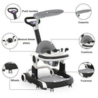 Multifunctional Baby Walker With Sunshade and Seat