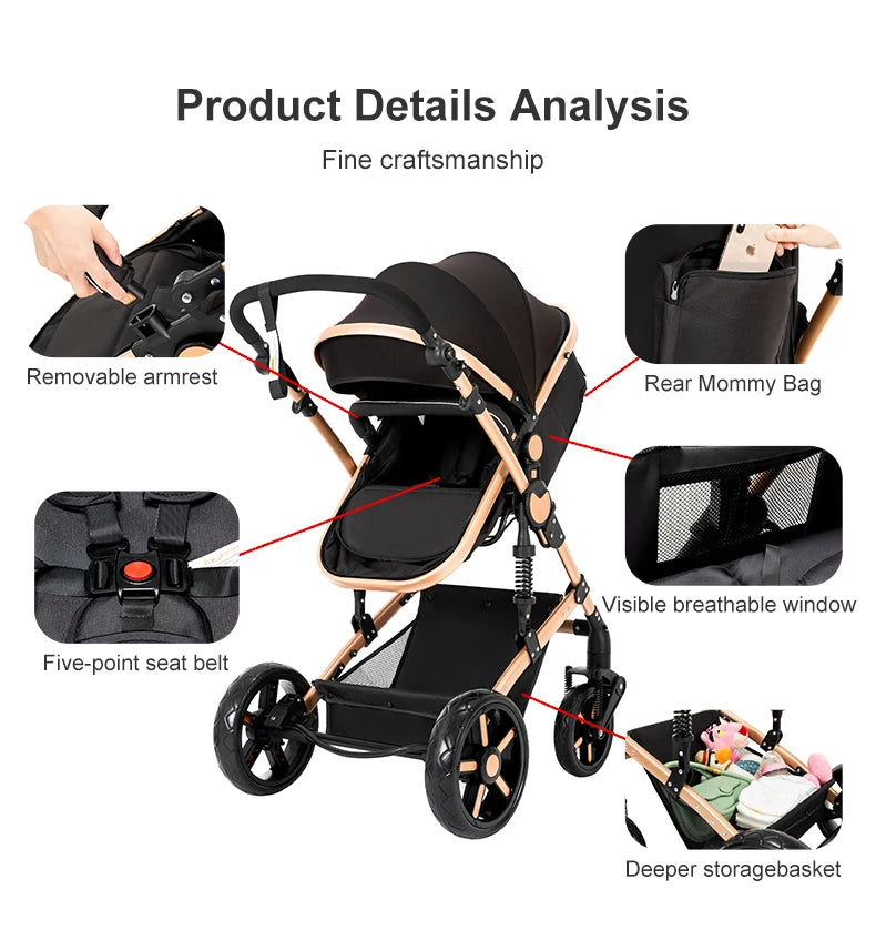 3 in 1 Baby Stroller with Car Seat