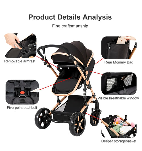 3 in 1 Baby Stroller with Car Seat
