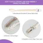 7-Piece Cotton Pacifier Clips Easy Wash