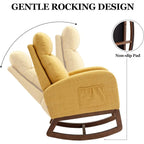 Nursery Rocking Chair Upholstered Rocker Glider