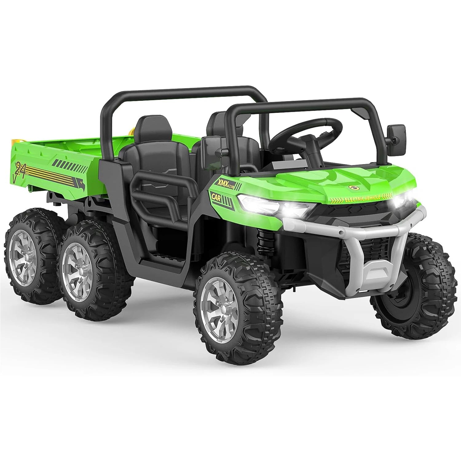 24V 2 Seater 6 Wheel Ride On Dump Truck