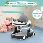 Multifunctional Baby Walker With Sunshade and Seat